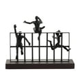 thumbnail image 6 of DecMode 14"W, 11"H Metal Contemporary People Sculpture, Black, 6 of 6