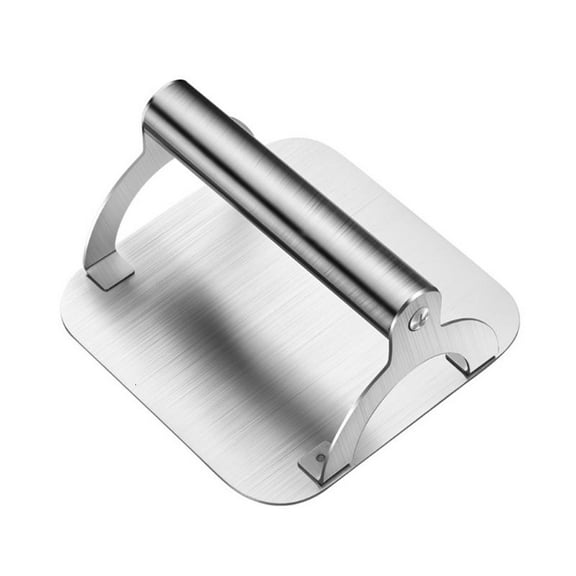 PatungKu Stainless Steel Hamburger Press Griddle Grill Hand Held Square Burger Smasher for Flat Top Grill Griddle Accessories