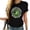Black, variant on Us Flag With Lime Green Ribbons For Mental Health Women's Standard Short Sleeve T-Shirt with Eye-Catching Print
