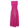 thumbnail image 5 of Women's Elegant Long Skirt for Formal Wear Matching Two Piece Outfit Set Pink XXL, 5 of 5
