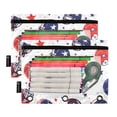 thumbnail image 5 of FORMRS 2 Pack Pencil Pouch for 3 Ring Binder with Clear Window Zipper Case, Star Spangled Helmets, 5 of 6