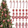thumbnail image 3 of Colgante de bastón de caramelo para Piruleta de Navidad, 6 piezas, bola colgante para árbol de Navidad, adornos navideños para el hogar, regalo de Año Nuevo 2024, 3 of 4