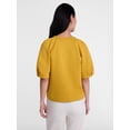 thumbnail image 4 of Scenario Women's and Women's Plus Fleece Top with Lantern Sleeves, Size XS-4X, 4 of 6