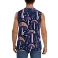 thumbnail image 4 of JUNZAN Floral Hippie Mushrooms Men's Sleeveless T Shirts,Sleeveless Muscle Shirts,Sizes S-3XL, 4 of 8