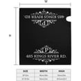 thumbnail image 4 of Custom Address Mailbox Covers Magnetic Personalized Mailbox Magnet Decor Post Letter Box Covers Standard Size Mailbox Wraps for Outside Garden Yard Courtyard Decor, 4 of 6