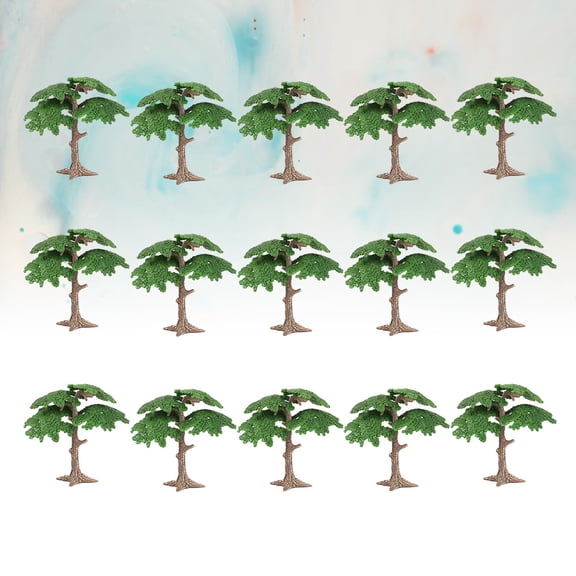 USHOBE 15-Piece Tree Figurine Set for Therapy, Material Teaching Props for Kids and Educators