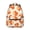 Geometric Circle Orange, variant on Geometric Square White Pattern Backpack for School, Cute School Bag with Adjustable Shoulder Straps and Padded Back, 15.3"x11"x7.1"