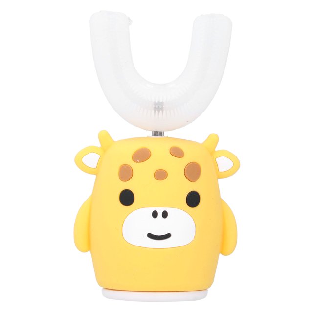 Cepillo de dientes eléctrico, cepillo de dientes inteligente en forma de U para niños, cepillo de dientes automático para niños, cepillo de dientes para niños con forma de instalación sin esfuerzo