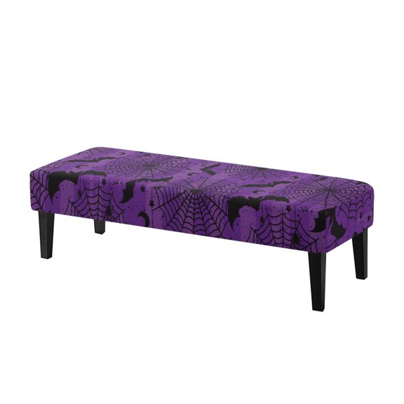 XYZCANDO Anti Dust Bench Seat Slipcover for Dining Home, Polyester Spandex Fabric Soft Dining Bench Covers with Breathable