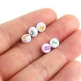 thumbnail image 5 of WHAMVOX Assorted Color Acrylic Alphabet Beads for DIY Crafts Jewelry Making 7 x 4 mm, 5 of 8