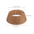 thumbnail image 2 of COMPUKAS Rustic Farmhouse Christmas Tree Collar Woven Paper Rope Base Cover for Xmas Decor, 2 of 6