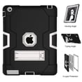 thumbnail image 2 of Dteck Shockproof Case For iPad 2 3 4, Heavy Duty Hybrid Kickstand Back Cover Black/Gray, 2 of 5