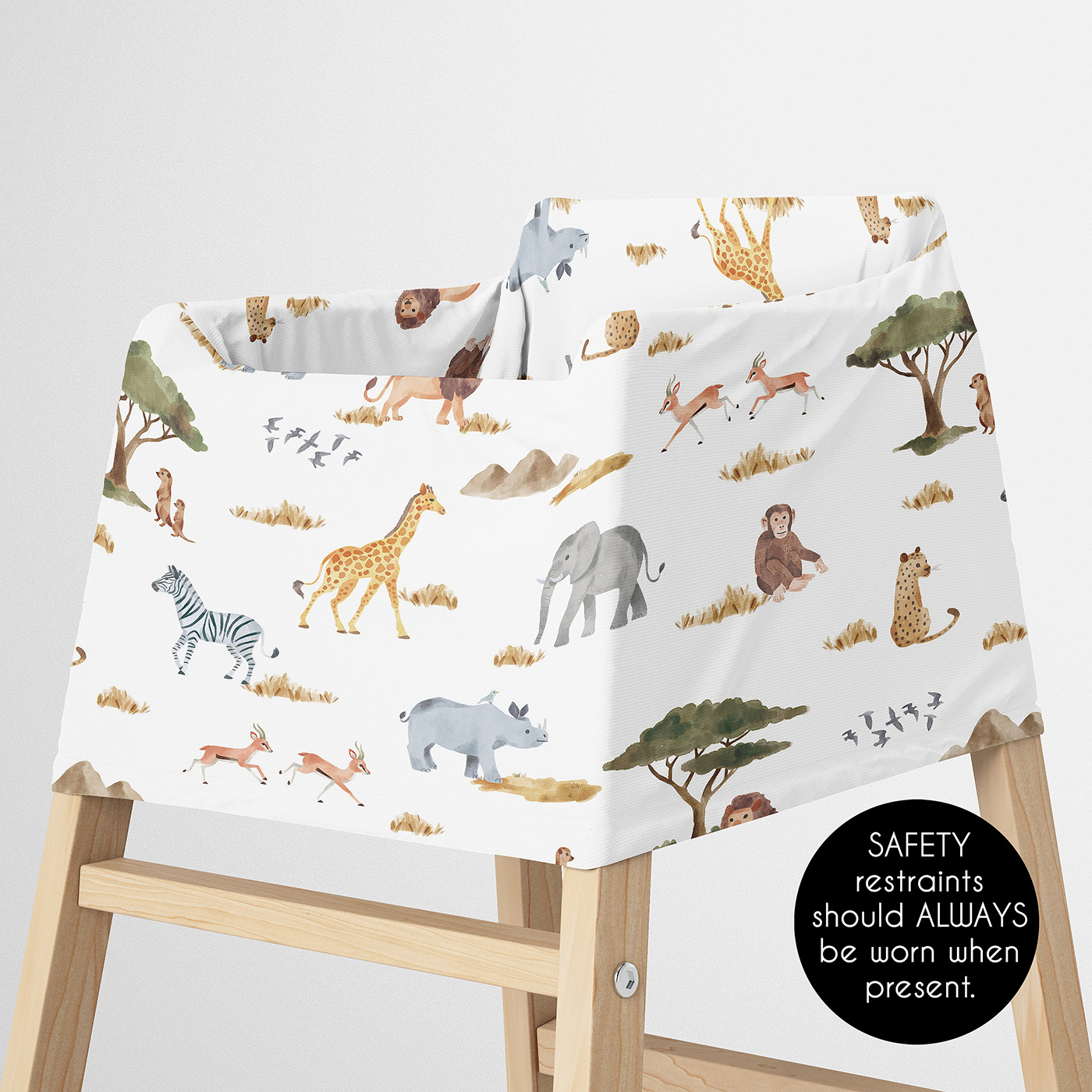 Sweet Jojo Designs Jungle Boy, Girl, Unisex/Gender Neutral Multi Use Baby Car Seat and Nursing Cover