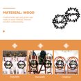 thumbnail image 2 of Miangastore 1 Set Bride Groom Wooden Chair Sign Wedding Reception Chair Sign for Bride Groom, 2 of 9
