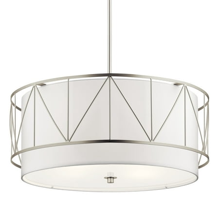 

Kichler 52072 Birkleigh 24 Wide Drum Chandelier - Nickel
