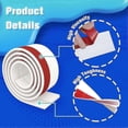 thumbnail image 2 of 2 Pack Self-Adhesive Door Draught Excluder Tape, Weather Stripping Soundproof Seal Strip, 2 of 5