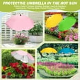 thumbnail image 5 of Upgraded Plant Umbrellas for Outdoor Plants, Larger Garden Plant Umbrella Shade with Adjustable Angle, 43.4" Higher Sun Shade for Plants, Potted Plant, Garden Beds (Straight Edges) Sky Blue B, 5 of 7