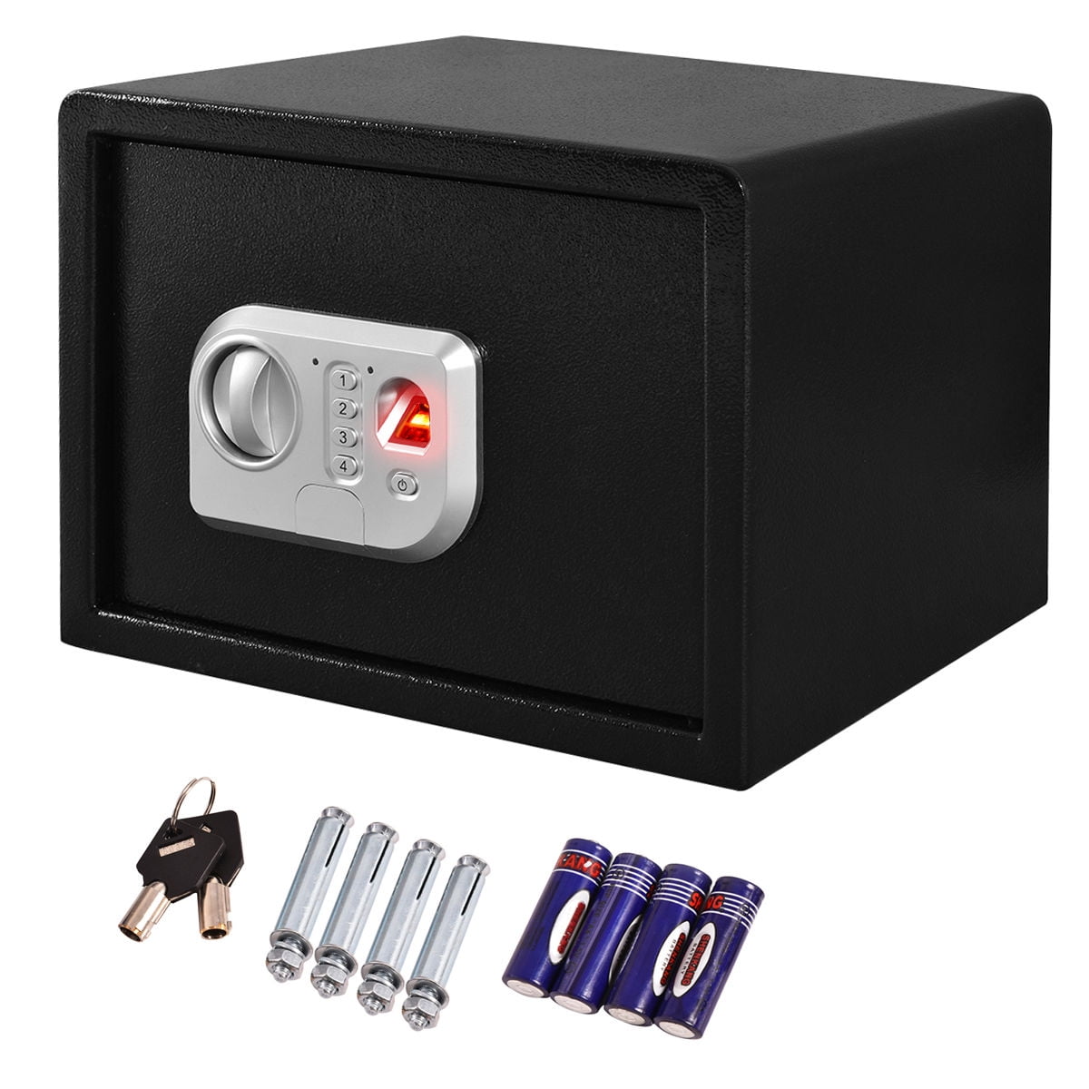 Costway 14'' Biometric Fingerprint Digital Electronic Gun Safe Box