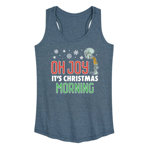 SpongeBob SquarePants - Oh Joy It's Christmas Morning - Women's Racerback Tank Top