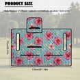 thumbnail image 7 of Uorisanigo Universal Golf Cart Seat Covers Fits for EZGO, Yamaha, Club Car and Other 2 Person Seats, Non-Slip Pink Hibiscus Hawaiian Golf Cart Seat Towel Blanket with 4 Front Pockets, 7 of 7