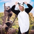 thumbnail image 2 of ¡El disfraz es divertido! Mono para adulto con diseño de animal panda de Halloween, talla XL, 2 of 6