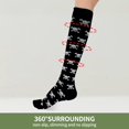 thumbnail image 2 of pares de calcetines de presión para mujer, novedad impresa en 3D, 2 of 5