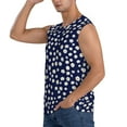 thumbnail image 3 of Haiem Men's Daisies Flowers Print Tank Tops Summer Sleeveless Cut Off Workout T-Shirts Fitness Vest Athletic Undershirts-X-Large, 3 of 8