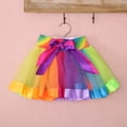 thumbnail image 4 of Baby Pettiskirt Dancewear Colorful Dancewear Princess Ballet Rainbow Tutu Skirt Girls Rainbow Tulle Mini Dress, 4 of 9