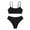 Black, variant on Gyratedream Girl's 2 Piece Strap Swimsuit Bathing Suit Bikini Sets Swimwear 8-14Y