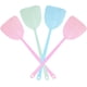 thumbnail image 1 of Matamoscas, matamoscas de plástico resistente, colores surtidos Matamoscas manual flexible con mango largo rosa, azul y verde, 1 of 7