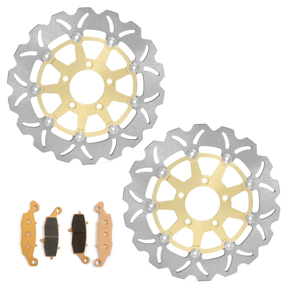 Front Brake Discs Rotors Pads For SUZUKI DL 650 V-Strom 04-06 K4-K6 DL 1000 V-Strom 02-12 K2-L2