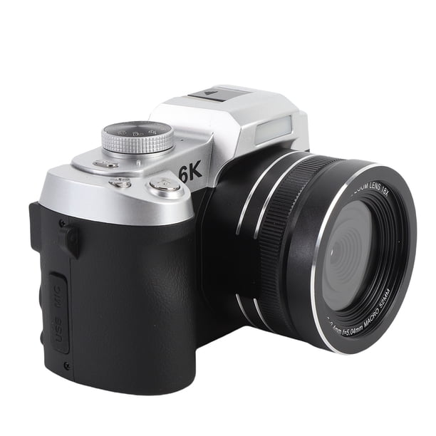 Cámara Digital UHD 6K, 84MP, Zoom 18X, Enfoque Automático, WiFi, Pantalla Abatible De 3 Pulgadas Y 180, Flash, Luz De Relleno, Para Fotografía Y Video, Para Retratos Y