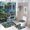 Color, variant on Lush Forest Waterfall Shower Curtain Set 4PCs with Hooks Waterproof Bathroom Toilet Mat Lid Decor