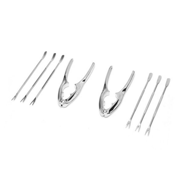 Fox Run 1108 Stainless Steel Seafood Cracker and Pick Tool Set