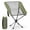 Green, variant on Costway 360° Swivel Camping Chair, Lightweight Portable Folding Chair with Cup Holder Black