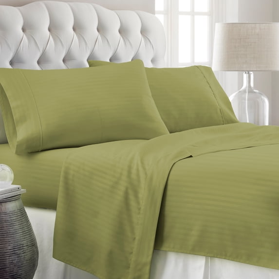 Becky Cameron Dobby Stripe 4Pc Sheet Set
