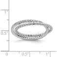 thumbnail image 3 of Sterling Silver Rhodium Plated Cz Ring (Size 7) Made In Thailand qr7122-7, 3 of 5