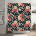 thumbnail image 5 of Rateoe Rose Flowers Shower Curtain - Fancy Bathroom Shower Curtain Sets - Waterproof Shower Curtain with Hooks with 12 Plastic Hooks 72x72 Inches, 5 of 5