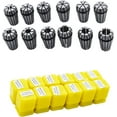 thumbnail image 1 of waltyotur 1/32 In to 3/8 In ER16 Spring Collet Set 12-Pack for CNC Workholding Engraving & Milling Lathe Tool, 1 of 7