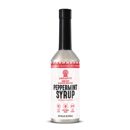 Lakanto Sugar Free Peppermint Simple Syrup (25.4 Fl Oz)