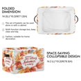thumbnail image 2 of Yayeee Canvas Storage Basket with Handles for Shelves Fabric Bins Closet Organizer, Leaves Pattern, 2 of 8