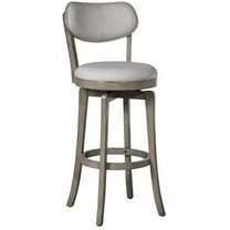 Hillsdale Sloan 38.25" Wood Contemporary Counter Stool in Aged Gray/Fog Gray