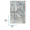 thumbnail image 2 of Livabliss Area Rugs for Living Room, 7x9 Beckham Modern Medium Gray Rug, Bedroom Dining Room Home Decor Stain Resistant Carpet (6'7" x 9'6"), 2 of 6