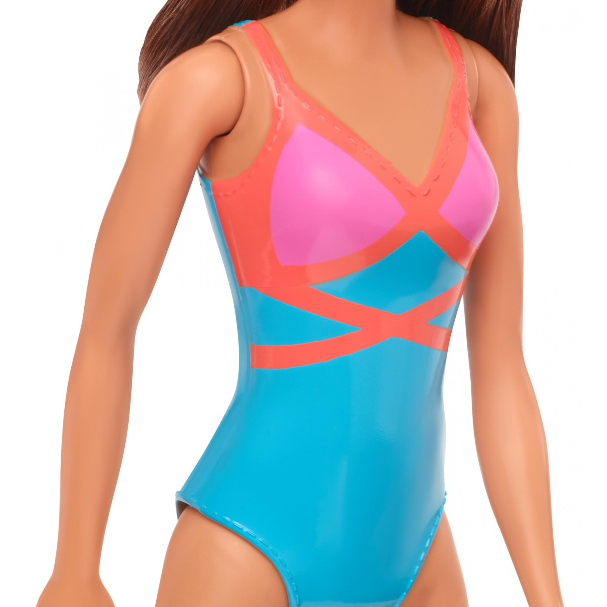 Barbie Doll, Brunette, Wearing Swimsuit, For Kids 3 To 7 Years Old, Brunette - image 3 of 6