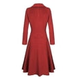 thumbnail image 2 of Women's Woolen Coat Fashion Casual Windbreaker, 2 of 3