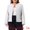 Beige, variant on DARING DIVA Women's Plus Size Blazer Collarless Long Sleeve Open Front Jacket 1X Black