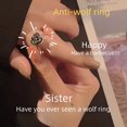 thumbnail image 3 of Nuevo anillo de dedo índice anti-lobo Dark Rose con anillo de autodefensa Thorn anti-cuerpo anillo abierto, 3 of 5