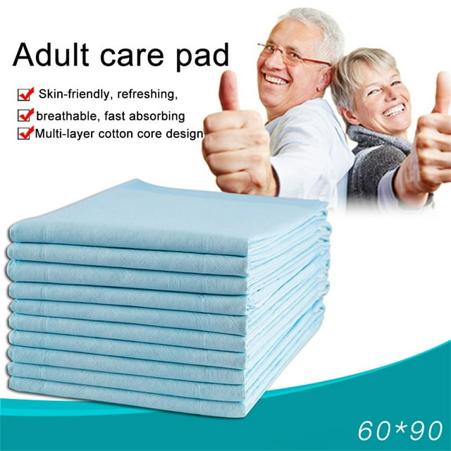 Limei 10Pcs Disposable Large Changing Pads, High Absorbent Waterproof Portable Mattress, Leak-Proof Breathable Incontinence Pad, Play Sheet Bed Chair Table mat Protector for Adult Child Baby
