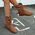 thumbnail image 2 of fvwitlyh Ankle Boots for Women Summer Boots for Women Booties Fashion Shoes Retro Zipper High Breathable Heels Short Women's Women's Boots with Heel, 2 of 5