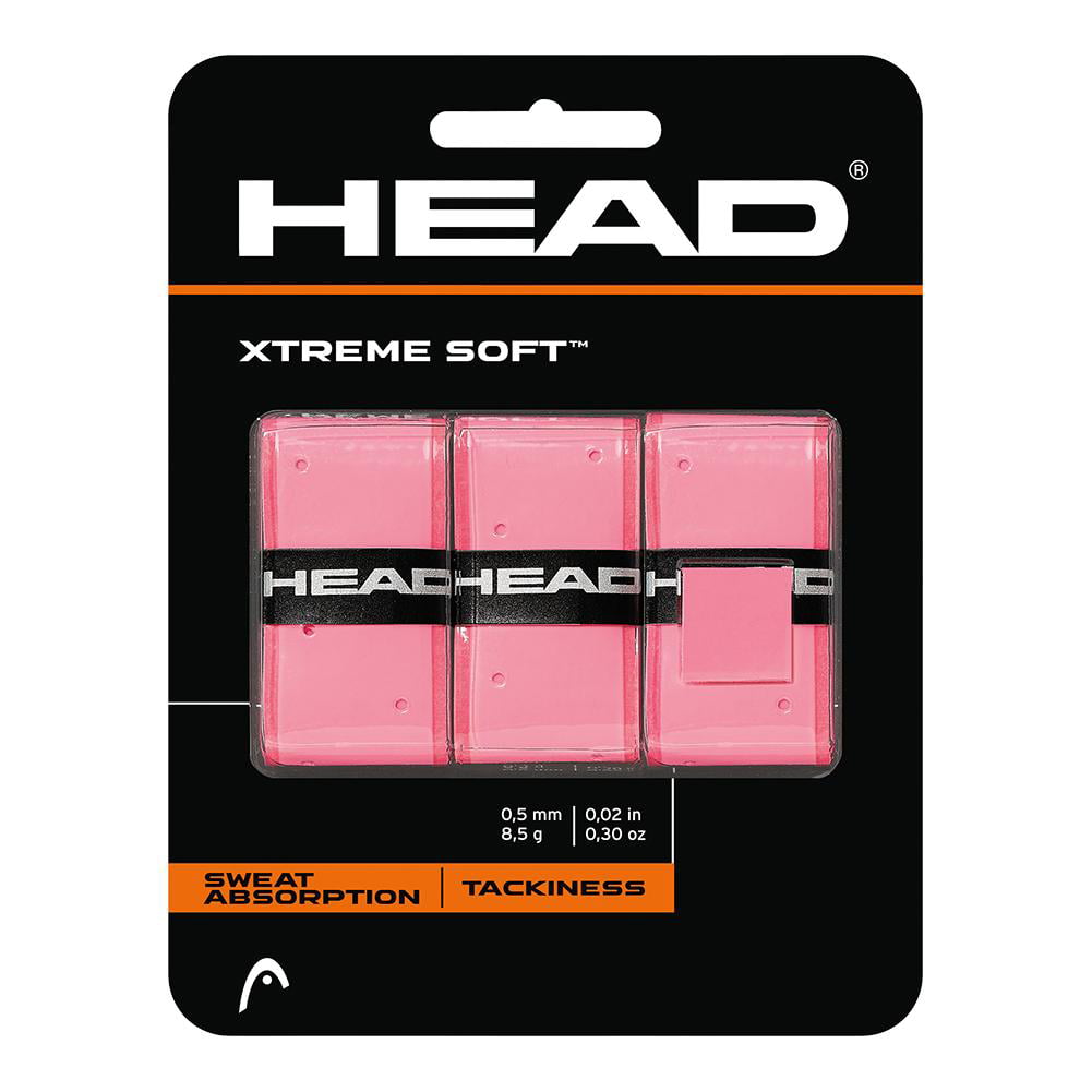 NEW Head Xtreme Soft Tennis Overgrip yellow 3 Pack Xtremesoft over grip 